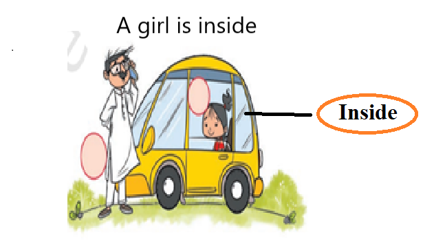 a girl inside